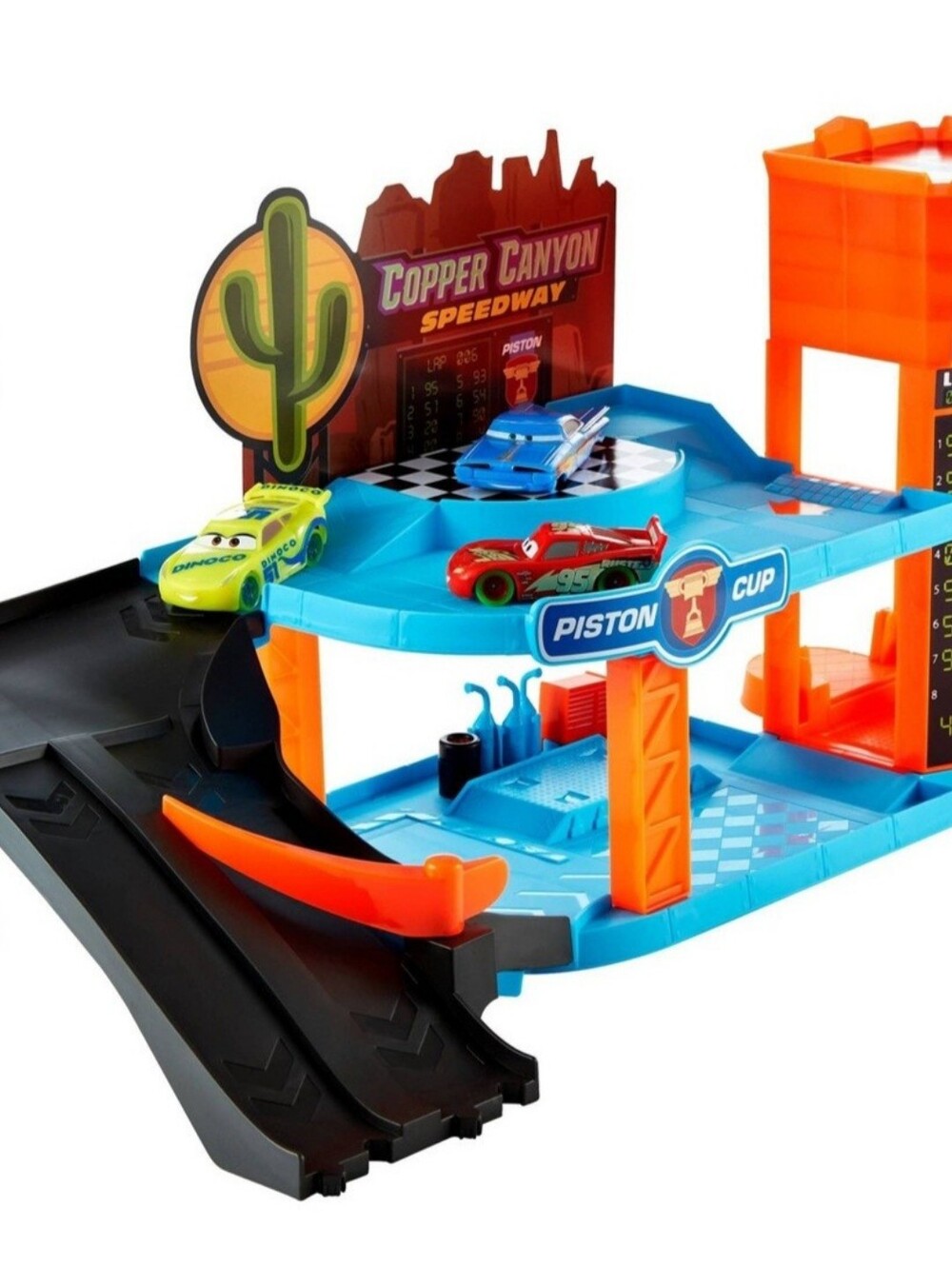 2016 Disney and Pixar Cars Glow Racers Copper Canyon Glowing Garage Playset
